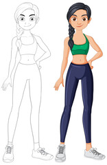 Fitness Enthusiast in Activewear