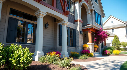 Luxury Home Exterior: Modern Architecture, Landscaping, and Stunning Facade Design