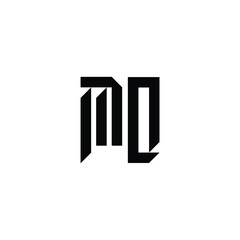 MQ monogram logo design letter text name symbol monochrome logotype alphabet character simple logo