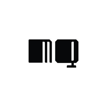 MQ monogram logo design letter text name symbol monochrome logotype alphabet character simple logo