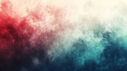 Obraz premium Abstract Red and Teal Watercolor Texture