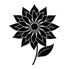 illustration of a flower  on white background