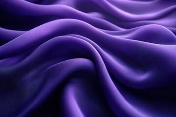 Obraz premium Purple silk fabric draping elegantly with soft waves
