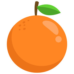 Cartoon Orange Fruit Illustration