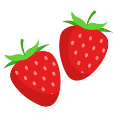 Illustration of Fresh Strawberries