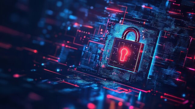 Cybersecurity innovation digital lock protection in virtual environments for enhanced data security