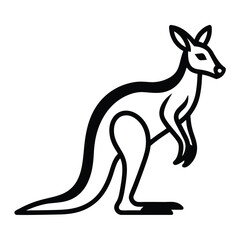 Fototapeta premium The mother kangaroo gets inevitable from her baby imagery.
