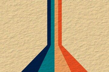 Vintage Textured Stripes - Abstract Retro Design