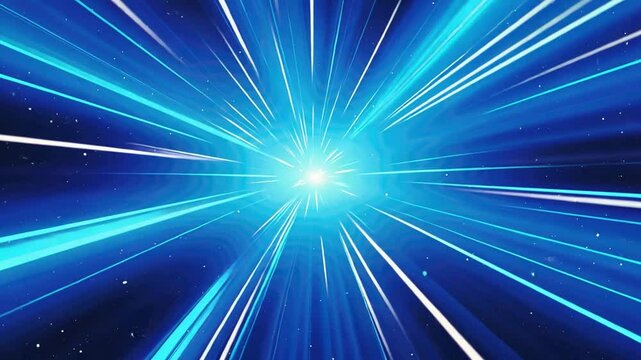 Cosmic Speed: Abstract light streaks radiate outwards from a central point, creating a mesmerizing  tunnel of energy, evoking a sense of  unbridled speed, cosmic travel, and limitless possibilities.