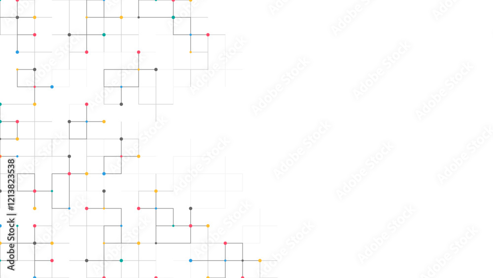 Poster Minimalistic vector texture with linear squares pattern. Creative idea of modern design with abstract geometric background