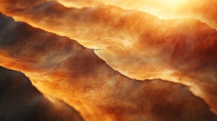 Obraz premium Landscape with warm hues and textured layers