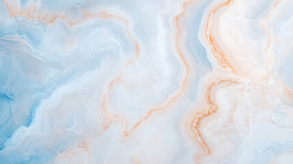 Obraz premium Blue Onyx Marble Texture: A captivating image showcasing the luxurious swirls and veins of blue onyx marble, with its delicate blend of light blue, white, and beige tones.