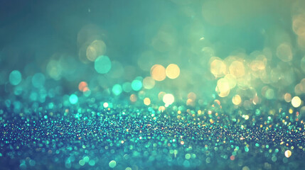 Obraz premium Glistening Rainbow Glitter Background, Rainbow Hues, Sparkles, Bokeh, for Ultra-Realistic, Shimmering Visuals.