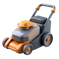 Fototapeta premium Lawn mower 3D object.