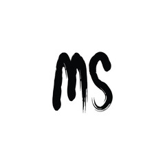 MS monogram logo design letter text name symbol monochrome logotype alphabet character simple logo