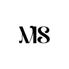 MS monogram logo design letter text name symbol monochrome logotype alphabet character simple logo