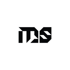 MS monogram logo design letter text name symbol monochrome logotype alphabet character simple logo