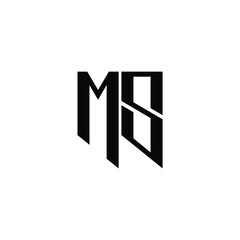 MS monogram logo design letter text name symbol monochrome logotype alphabet character simple logo
