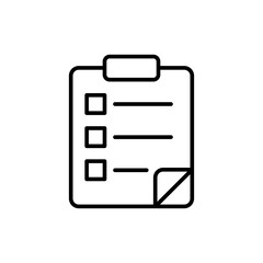 Fototapeta premium Office document outline icons, minimalist vector illustration ,simple transparent graphic element .Isolated on white background