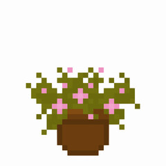 Fototapeta premium pixel art houseplant