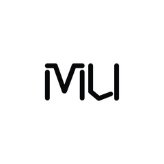 MU monogram logo design letter text name symbol monochrome logotype alphabet character simple logo