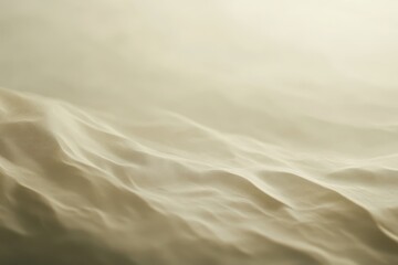 Waves of golden sand undulate under soft sunlight, creating a tranquil desert landscape that invites exploration and wonder. Generative AI