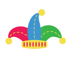 Colorful Jester Hat Illustration