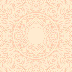 Mandala Line Frame Background