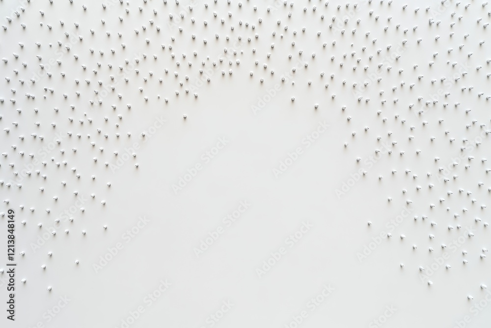 Poster intricate arrangement of white pins creating a mesmerizing pattern on a minimalist wall that captiva