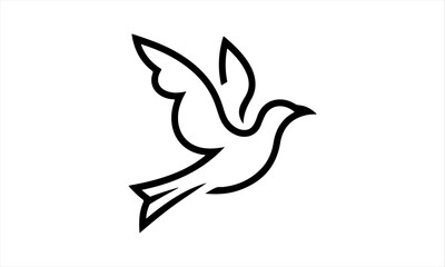 cute bird vector art illustration