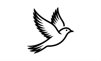 cute bird vector art illustration