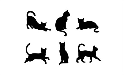 cute cat vector art illustration