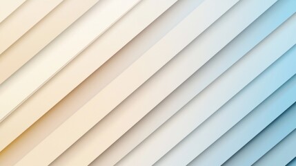 Obraz premium Abstract Background with Diagonal Lines in Soft Cream and Blue Tones