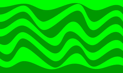 green stripes lines wave curves flag curtain texture pattern in funny style abstract background