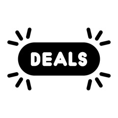 deals label solid style