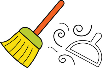 Cleaning Supplies Broom, Dustpan, Sweep, Cleaning, Housework, Chore, Home, Hygiene, Tidying, Dust