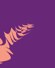 Abstract organic vector shapes, template, cover, poster, greeting card, frame, background in doodle style.