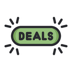 deals label filled style