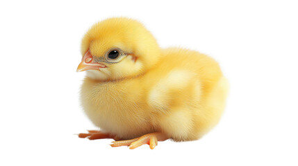 Obraz premium baby chicken isolated on white background 