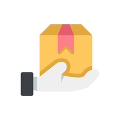 pakcage received flat style