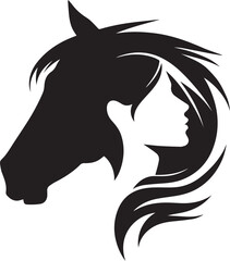 horse head silhouette