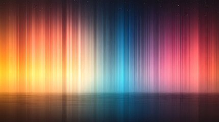 Colorful abstract image with vertical bands transitioning from yellow to purple	