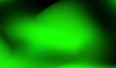 Abstract green gradient background with dark edges and soft blur effect