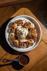 Dinner in a restaurant