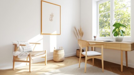 3D Rendering of a Stylish Frame Mockup Showcasing Modern Design and Versatility