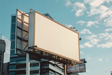 High Definition Image of Billboard Mockup in Urban Environment