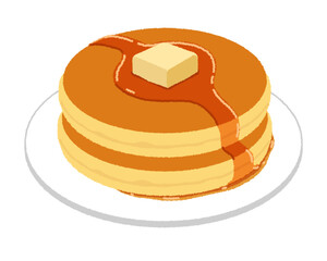 ホットケーキのイラスト