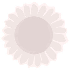 チョコレートやクッキーの下に敷く紙のカップのイラスト　上から見た図　