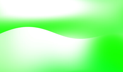 Abstract gradient of bright lime green and white with curved separation line design