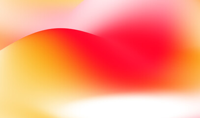 Abstract smooth gradient background with blend of white orange pink and red colors